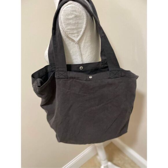 New Maurices Canvas Dark Gray Crossbody/Tote - Picture 3 of 7